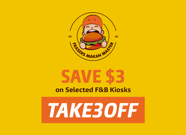 Snack and Save $3 at Your Favourite Takeaway F&B Kiosks